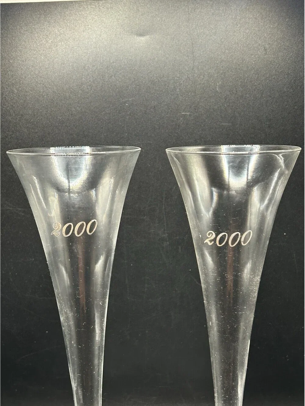 Vintage Pair Of HoIlow Stem International Silver Co Champagne Flutes Y2K 2000